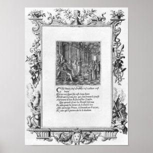 Henri IV  King of France and Navarre teaching Poster