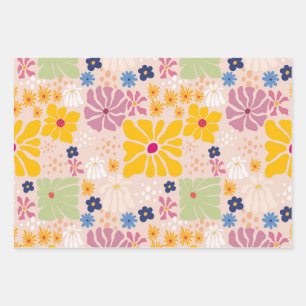 Henri Matisse Floral Inspired Seamless Pattern Wrapping Paper Sheets
