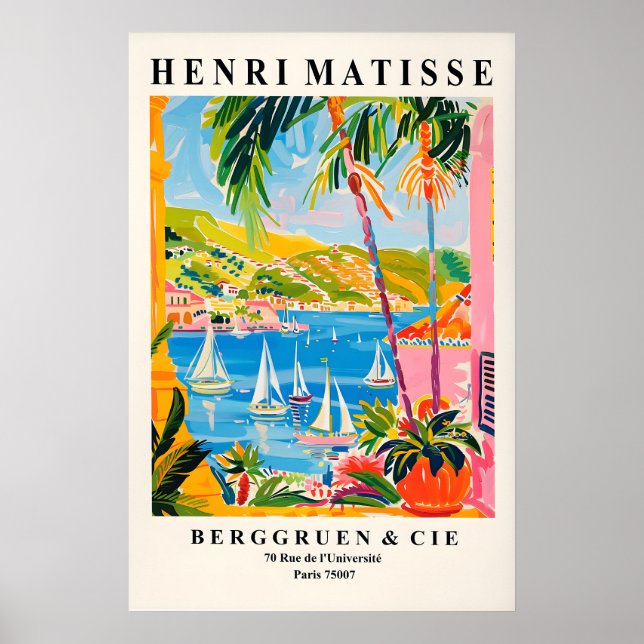 Henri Matisse Print Pink Mediterranean Riviera (Front)