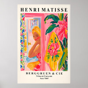 Henri Matisse Print Woman in Mirror, Pink Summer