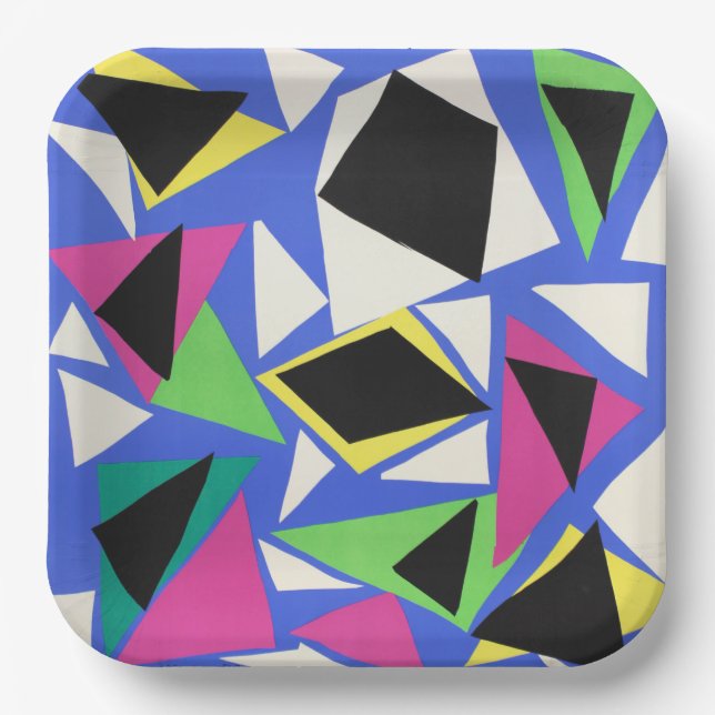 Henri Matisse's Exhibition Poster Paper Plates (Front)