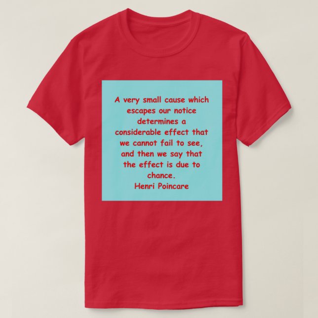 Henri Poincare 3 T-Shirt (Design Front)