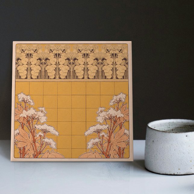 Henri Privat-Livemont Wall Decor Art Nouveau Ceramic Tile (Creator Uploaded)