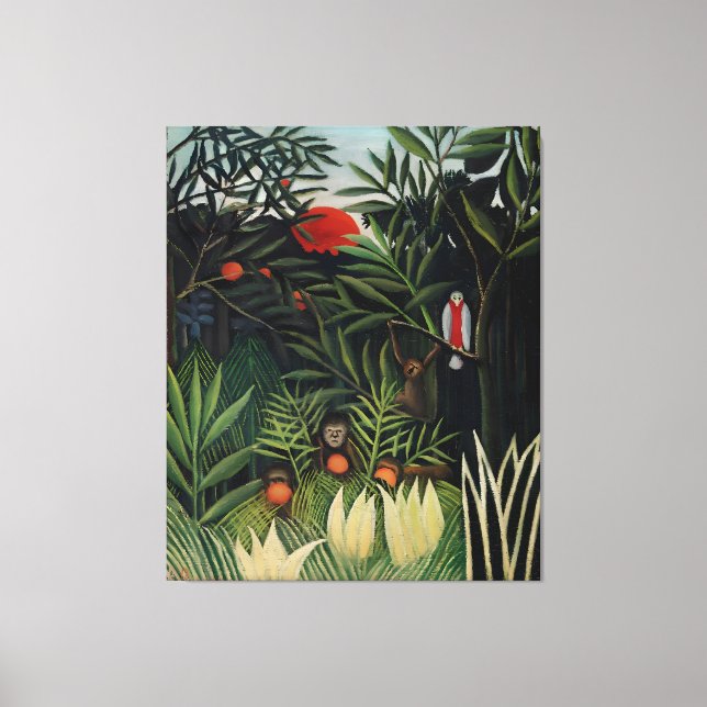 Henri Rousseau art Canvas Print (Front)