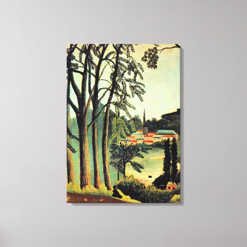 Henri Rousseau art View of Saint Cloud Canvas Print