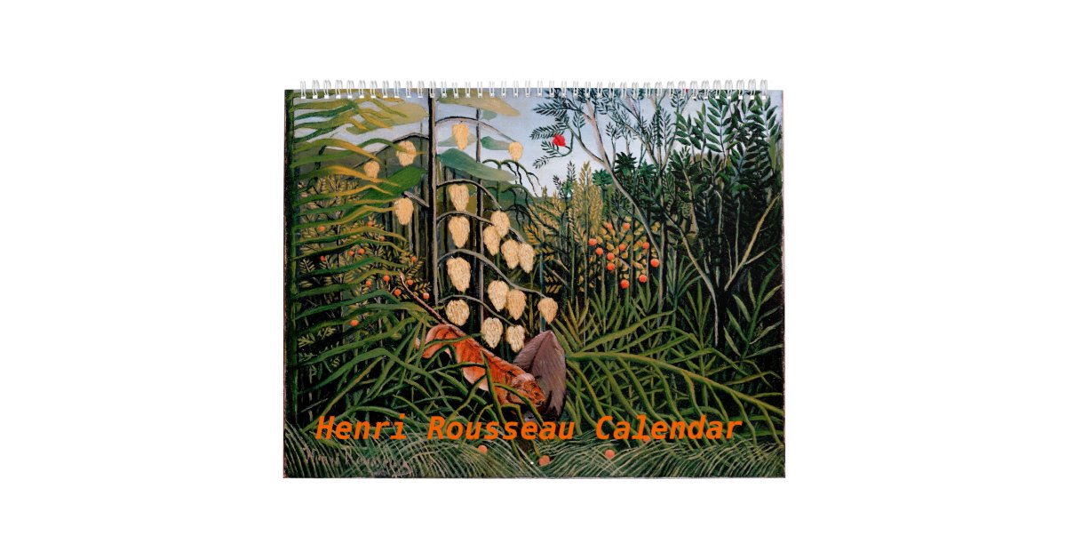 Henri Rousseau Artwork Calendar Zazzle