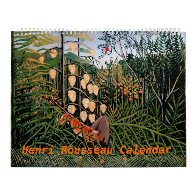 Henri Rousseau Artwork Calendar Zazzle