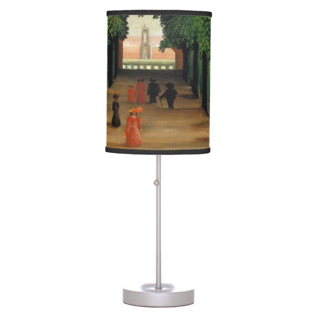 Henri Rousseau, Avenue in the Park at Saint Cloud Table Lamp (Front)