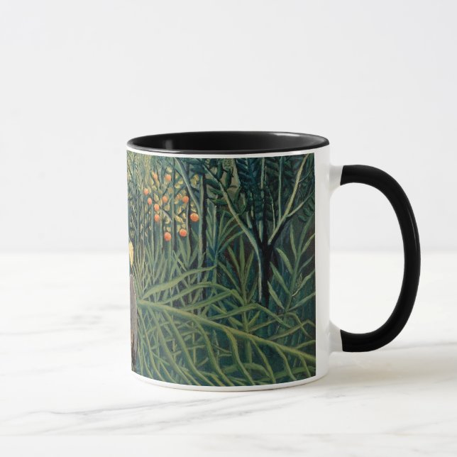 Henri Rousseau - Battling Tiger and Buffalo Mug (Right)