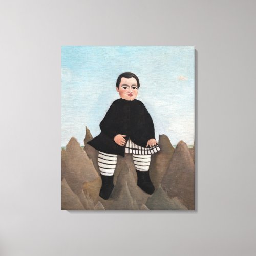 Henri Rousseau _ Boy on the Rocks Canvas Print