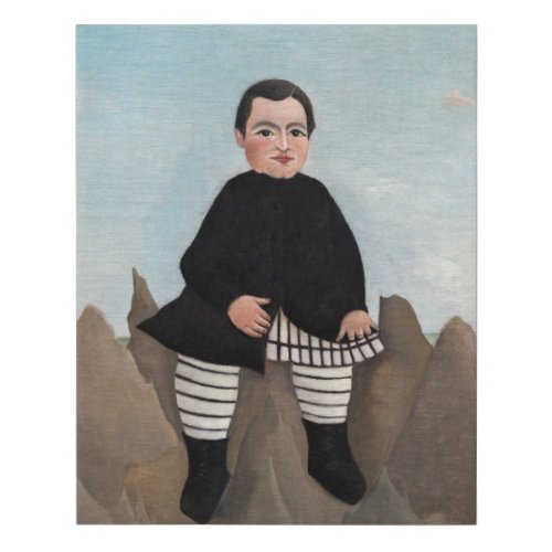 Henri Rousseau _ Boy on the Rocks Faux Canvas Print