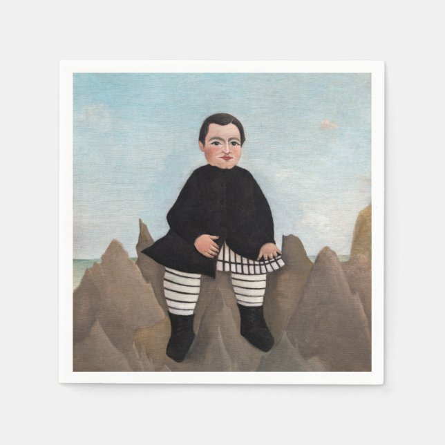 Henri Rousseau - Boy on the Rocks Napkins (Front)