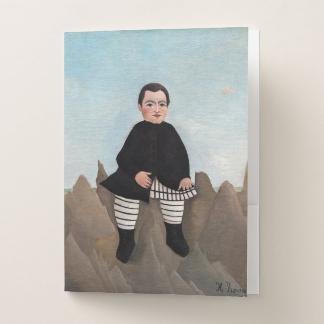 Henri Rousseau - Boy on the Rocks Pocket Folder (Front)