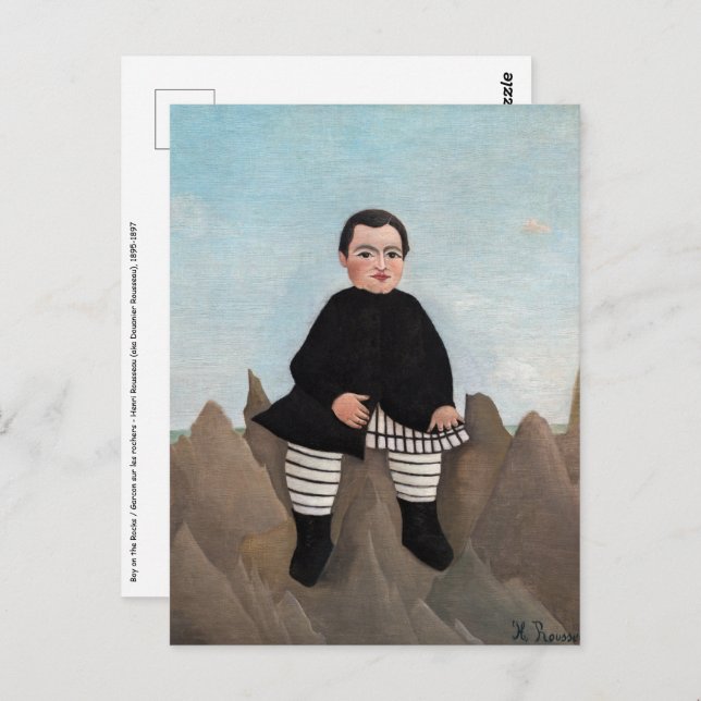 Henri Rousseau - Boy on the Rocks Postcard (Front/Back)