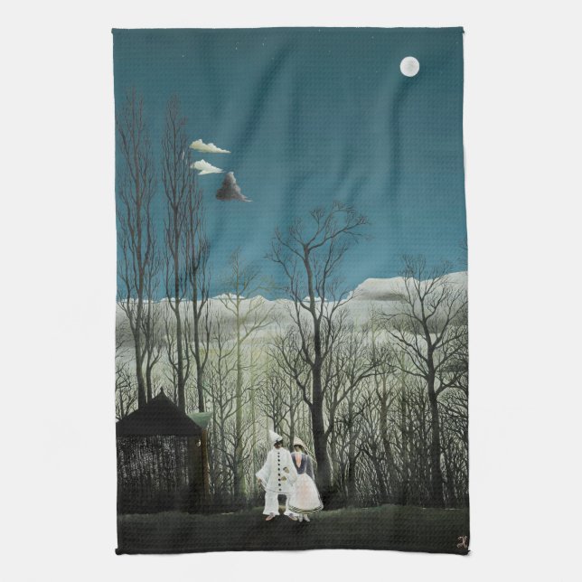 Henri Rousseau - Carnival Evening Kitchen Towel (Vertical)