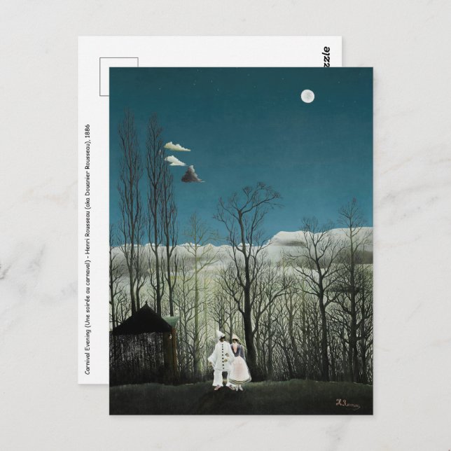 Henri Rousseau - Carnival Evening Postcard (Front/Back)