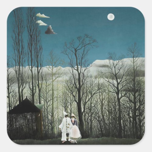 Henri Rousseau _ Carnival Evening Square Sticker