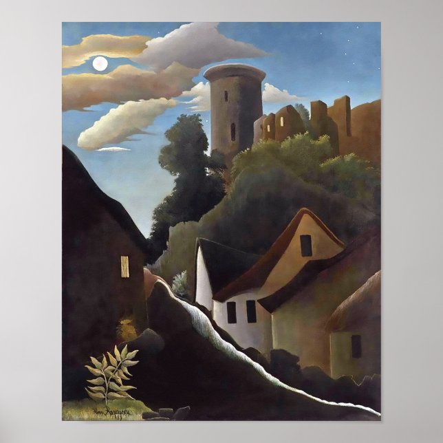 Henri Rousseau - Castle in Moonlight (Le Donjon) Poster (Front)
