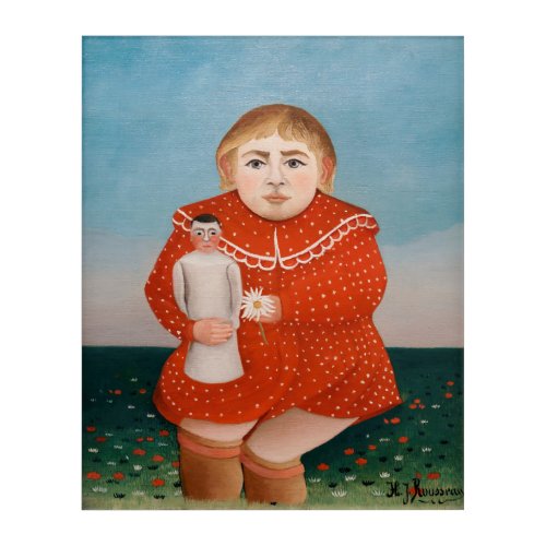 Henri Rousseau _ Child with a Doll Acrylic Print