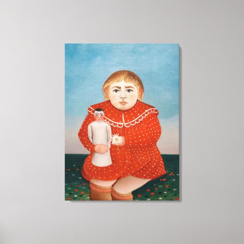 Henri Rousseau _ Child with a Doll Canvas Print