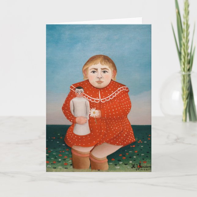 Henri Rousseau - Child with a Doll Card (Front)