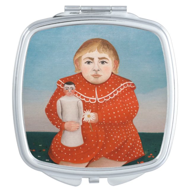 Henri Rousseau - Child with a Doll Compact Mirror (Front)