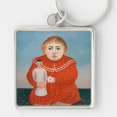 Henri Rousseau _ Child with a Doll Keychain