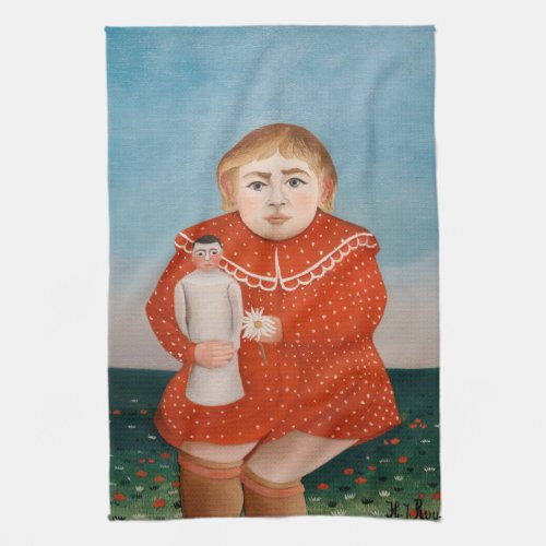 Henri Rousseau _ Child with a Doll Kitchen Towel