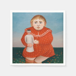 Henri Rousseau - Child with a Doll Napkins