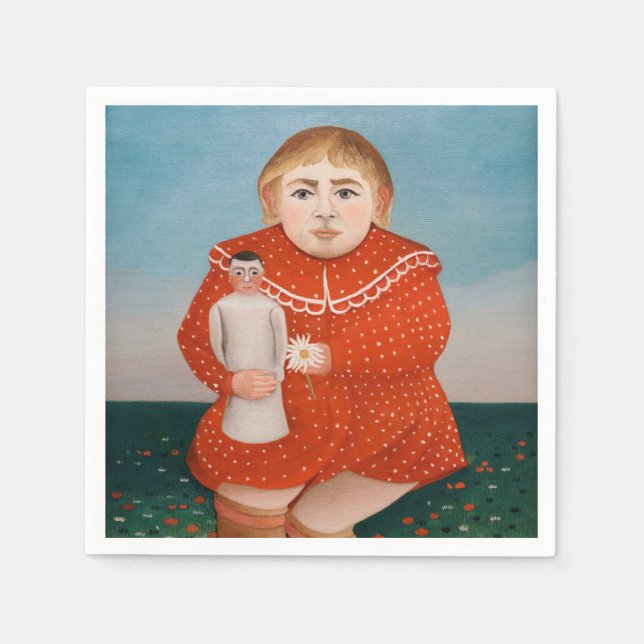 Henri Rousseau - Child with a Doll Napkins (Front)