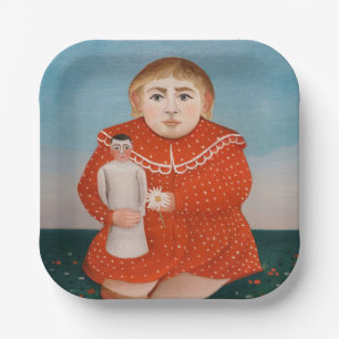 Henri Rousseau - Child with a Doll Paper Plates