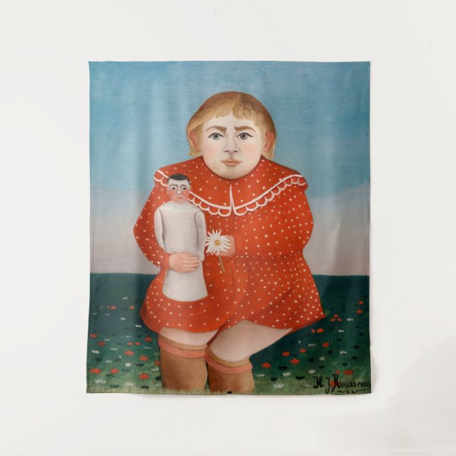 Henri Rousseau - Child with a Doll Tapestry (Front)