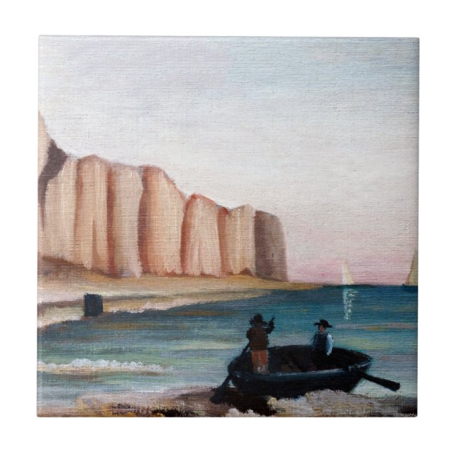 Henri Rousseau - Cliffs Ceramic Tile (Front)