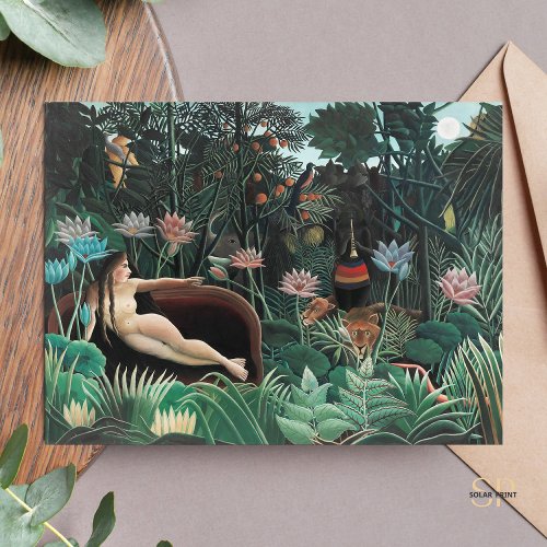 Henri Rousseau Dream 1910 Art Exhibition Postcard