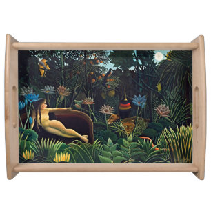 Henri Rousseau Dream Jungle Art Serving Tray