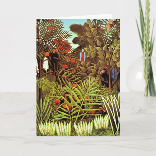 Henri Rousseau - Exotic Landscape Card (Front)