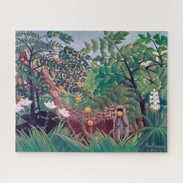 Henri Rousseau - Exotic Landscape Jigsaw Puzzle (Horizontal)