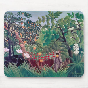 Henri Rousseau - Exotic Landscape Mouse Pad