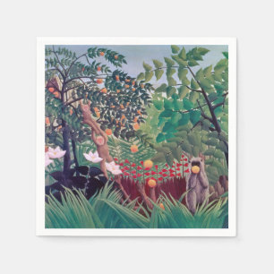 Henri Rousseau - Exotic Landscape Napkins