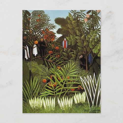 Henri Rousseau_ Exotic Landscape Postcard