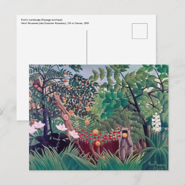 Henri Rousseau - Exotic Landscape Postcard (Front/Back)