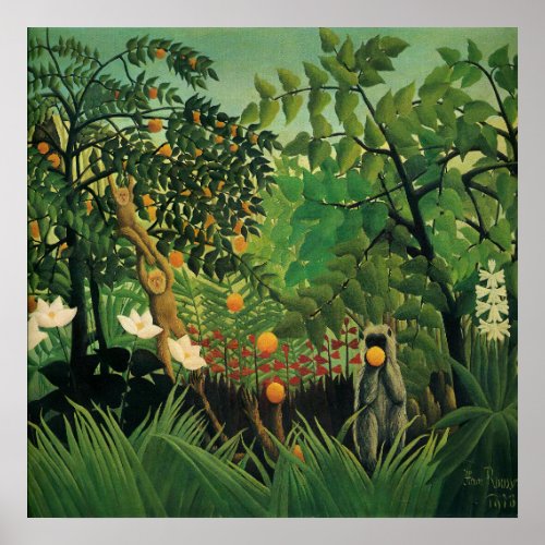 Henri Rousseau _ Exotic Landscape Poster