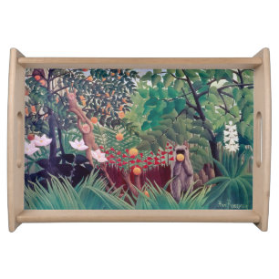 Henri Rousseau - Exotic Landscape Serving Tray