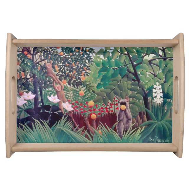 Henri Rousseau - Exotic Landscape Serving Tray (Front)