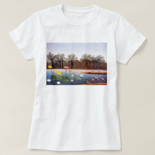 Henri Rousseau Flamingoes T_shirt