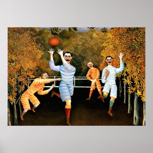 Henri Rousseau _ Football Players Poster