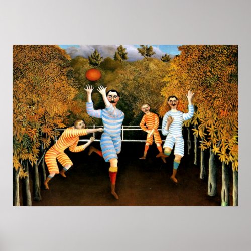 Henri Rousseau _ Football Players Poster