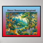 Henri Rousseau Inspired Poster