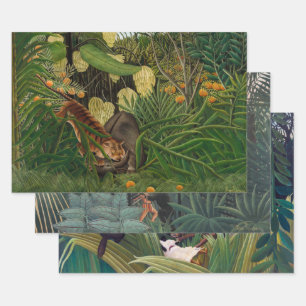 Henri Rousseau - Jungle Masterpieces Selection 2 Wrapping Paper Sheets