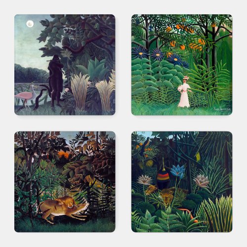 Henri Rousseau _ Jungle Masterpieces Selection Coaster Set